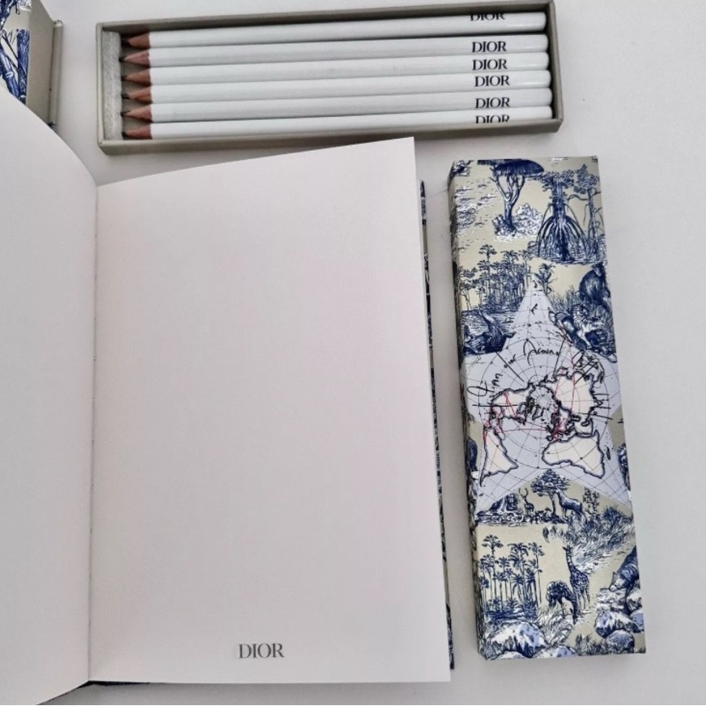 Dior Stationery Set with Map Design